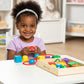 Melissa & Doug Primary, 32 Pieces Lacing Beads, 8inx8inx2in, Multi