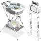 AVIDOR 2-in-1 Baby Bathtub with Stand for Newborn and Infants, Foldable Baby Bath Tub, Baby Shower Gifts for New Parents