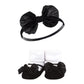 Hudson Baby Infant Girl Headband And Socks Giftset, Red Leopard, One Size