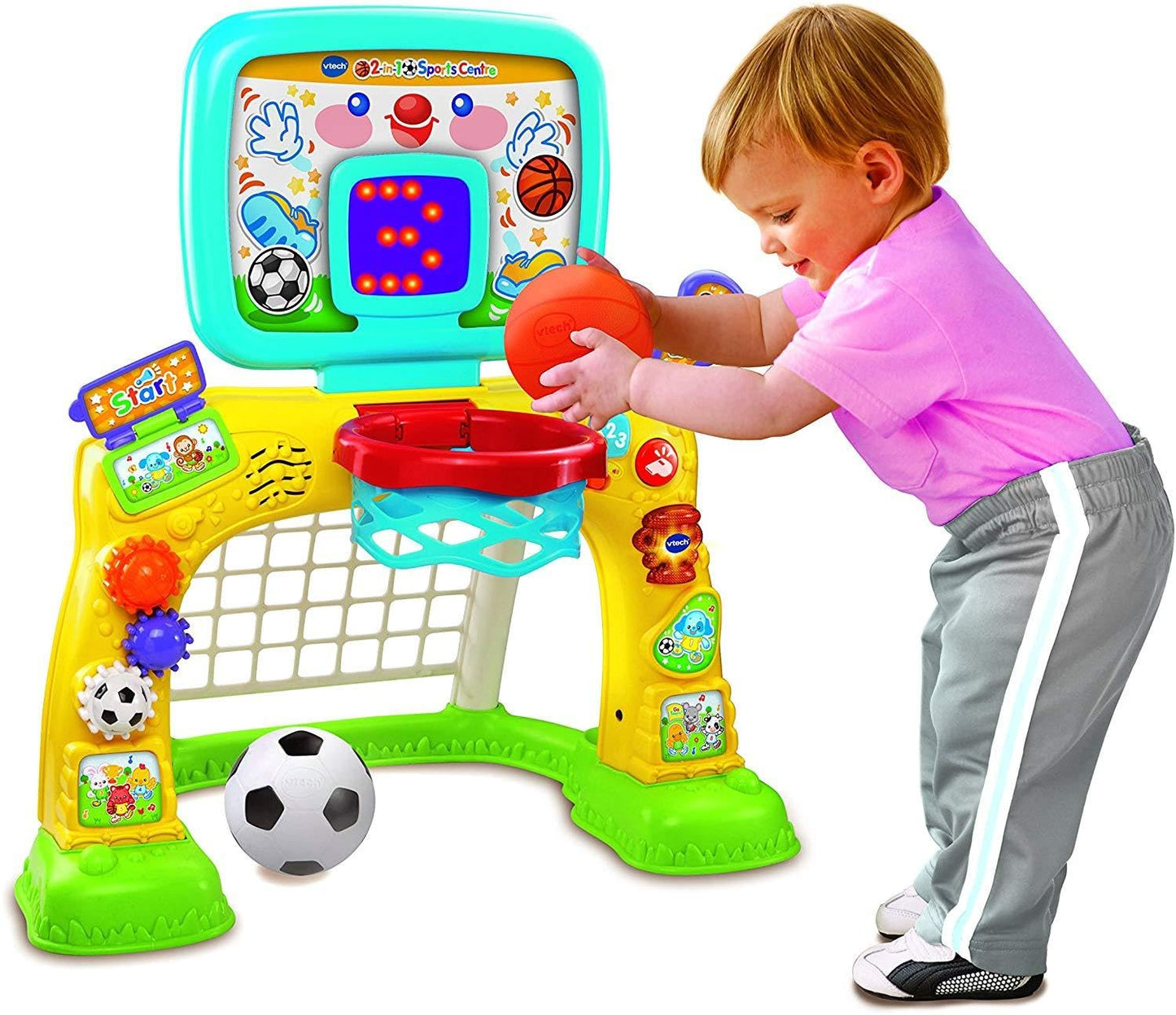 VTech 3-in-1 Sports Centre, Baby Interactive Toy with Colours and Sounds, Learning with Role-Play, Suitable for Baby Boys & Girl
