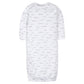 Gerber Unisex Baby Boy And Girls 4-Pack Sleeper Gown Words Grey Preemie