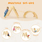 Cozibb Pikler Triangle Set, 5 In 1 Large Wooden Montessori Climbing Toys, Toddlers Indoor Playground, Baby Climbing Set With Ram
