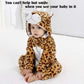 Qiaoniuniu Halloween Baby Leopard Costumes Toddler Outfit Infants Cosplay Romper 6-12 Months