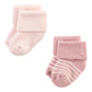 Hudson Baby Unisex Baby Cotton Rich Newborn And Terry Socks, Mauve Taupe, 6-12 Months