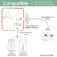 Maymom Two-Piece Wide Neck Pump Parts For Spectra S1/S2 Pumps; Incl Wide Mouth Flanges; Not Original Spectra Flange (15 Mm Two F