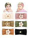 Zurlefy Stretchy Baby Girl Headbands Bows, Infant Headband Bows For Baby Bonnet Newborn Head Wraps Toddler Unisex (03H-16)