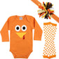 Judanzy Halloween & Christmas Baby Gift Box Outfit Set (6-9 Months, Jenny Turkey)