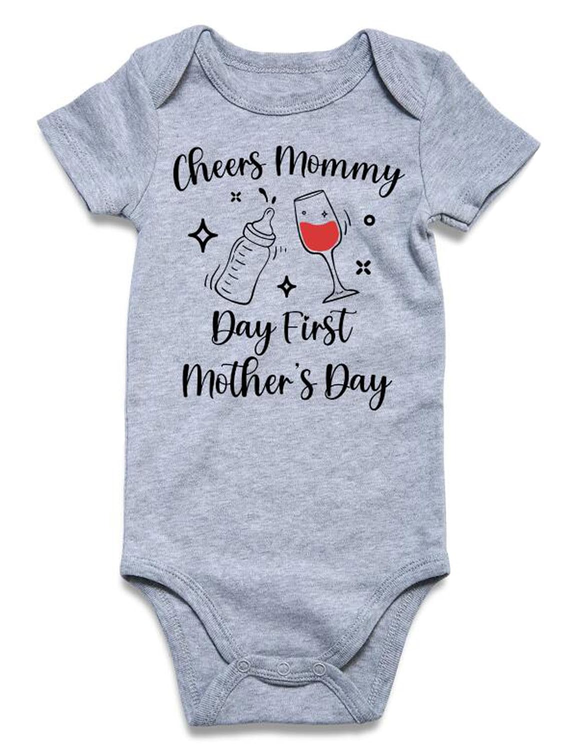 First Mother'S Day Baby Clothes 3-6 Months Outfit Cute Cheers Mommy Bo – Cutebab WBBAPB0CY3Y8ZNC