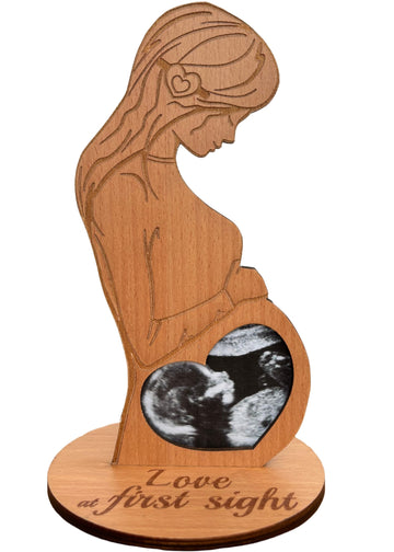 Heart'S Sign Baby Ultrasound Photo Frame - Sonogram Frame Gift For Pregnant Women | Pregnant Wife Gifts From Husband | Expecting