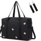 Loradi Diaper Bag Tote With Insulated Pockets And Stroller Hooks For Travel (Black-Gold, Large)