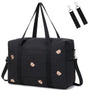 Loradi Diaper Bag Tote With Insulated Pockets And Stroller Hooks For Travel (Black-Gold, Large)