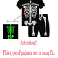 Family Feeling Baby Boys Girls Pajamas Glow In The Dark Skeleton Halloween Short Sleeve Cotton Summer Jammies Toddler Kid Pjs Si