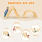 Cozibb Pikler Triangle Set, 5 In 1 Large Wooden Montessori Climbing Toys (Natural, Medium: 2-5 Years)
