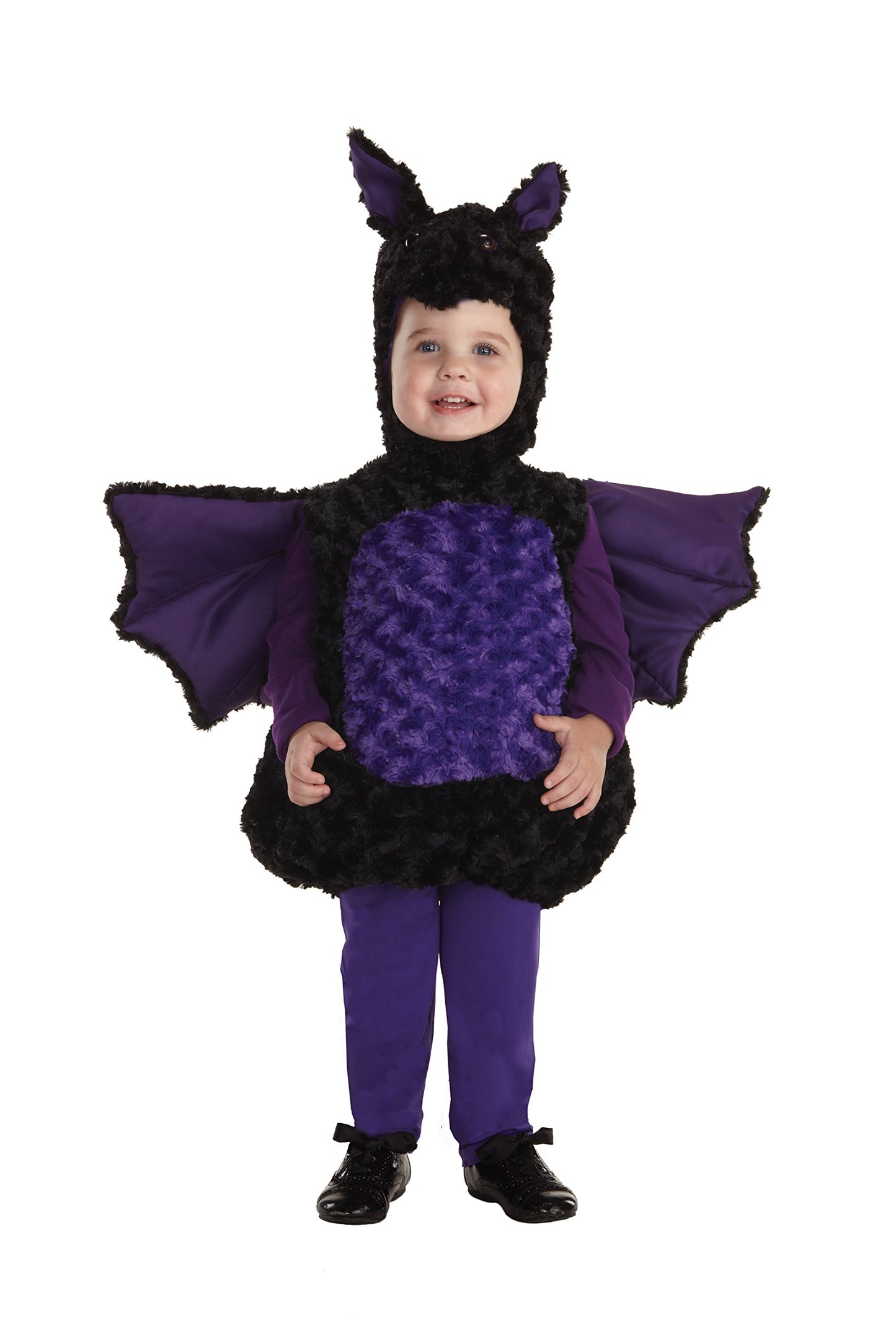 Underwraps Toddlers Bat Belly Babies Costume, Black/Purple, Extra Large (4-6)