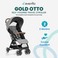 Evenflo Travel Stroller, Self-Folding, Lightweight, Fits Baby Car Seat, Gold Otto, Moonstone