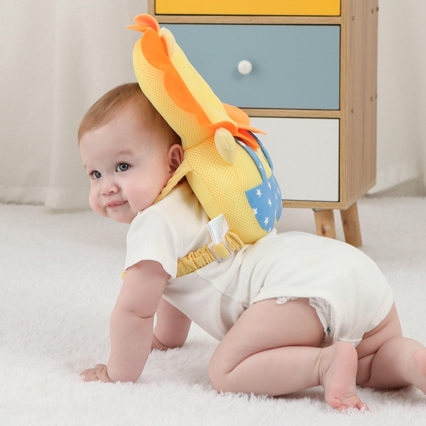 Sozoon Baby Head Protector Backpack - Soft & Lightweight Head Protection Pillow For Bebe Walking And Crawling