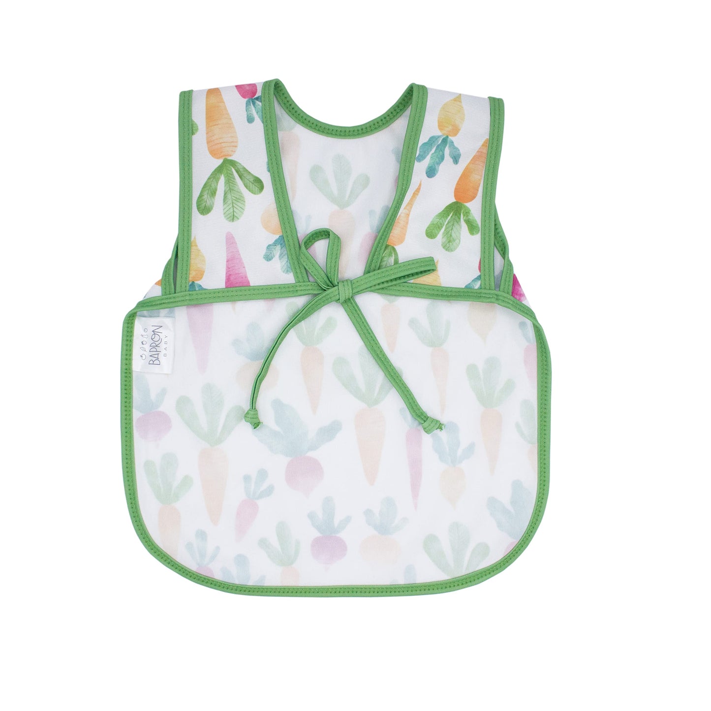 Bapronbaby Farm Produce Bapron - No Neck Tie Safer Bib For Baby & Toddler - Soft Waterproof Stain Resistant - Machine Washable -