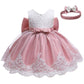 Baby Girls Christmas Pageant Lace Dresses Infant Easter Halloween Wedding Formal Frock Event Dress (Pink03,24M)