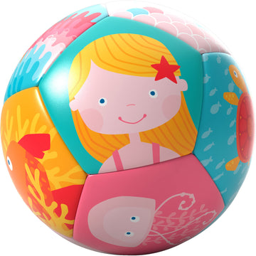 HABA 4.5 Baby Ball Mermaid Tummy Time and Sensory Play Favorite to Encourage Crawling and Gross Motor Skills for Babies 6 Months