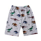 Dinosaurs Little Boys Kids Short Sleeve Pajamas Sets 100% Cotton Pjs Toddler 6T, Gray