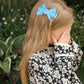 Blue Velvet Hair Bows Cute Christmas Valentine School Hair Clips Handmade New Year Hair Accessories For Kids Girls Infants Toddl