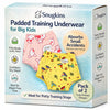 Snugkins Padded Underwear For Big Kids | 3 Layer LeakProof Cotton Potty Training Pants | Reusable, Washable & Absorbent Trainin