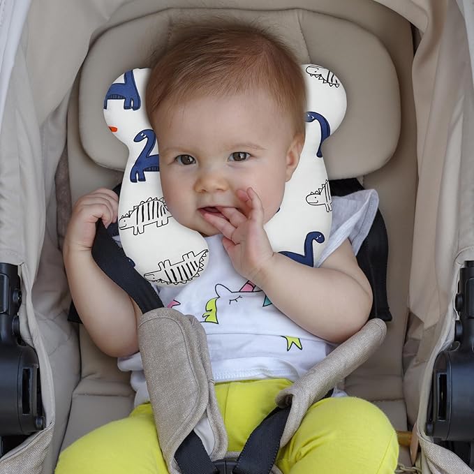 Baby Travel Pillow, Infant Kid'S Cushion Soft And Skin Friendly For Car Seat, Pushchair And Stroller (Style L)