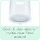 NUK Learner Cup, 10 Ounce, Tritan Gray Star - BPA Free, Spill Proof Sippy Cup