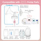 Maymom Pump Part Compatible With Spectra/Ameda Luna Pumps, Syngery Gold; Incl Wide Mouth Flange 19 Mm 2Nd Gen. Pink Valve; Not O