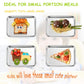 E-Far Stainless Steel Kids Plates, 4 Pieces Small Metal Dinner Dish Set For Kids Toddler Child, 9.4    X 7.3    X 1   , Non-Toxi