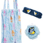 Jay Franco Bluey 3 Piece Spa & Bath Set - Includes Towel Wrap, Loofah & Spa Headband - Kids Bath & Shower Accessories