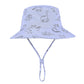 Durio Sun Hat Baby Toddler Infant Sun Hats Sun Protection Wide Brim Bucket Hat Cute Baby Boy Summer Beach Hat C Blue Dinosaur 3-