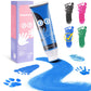 Nabance 2.54 Fl Oz Blue Baby Hand And Footprint Friendly Ink Paint, Dog Cat Paw Print Safe Ink, Non-Toxic Acid-Free, Safe Gentle