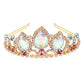 Girls Birthday Gift Rapunzel Aurora Borealis Stone Sparkle Gold Tiara Halloween Princess Tangled Costume