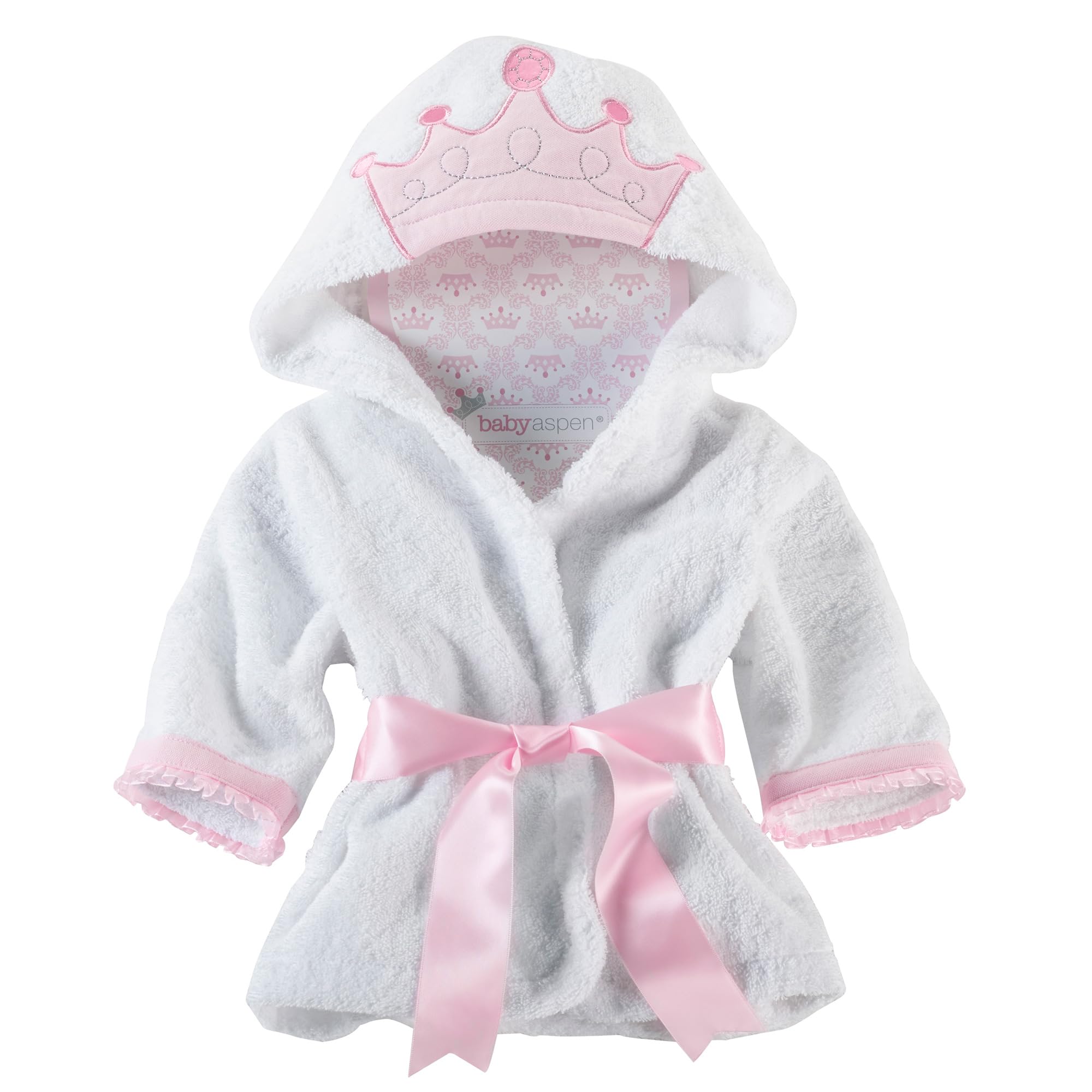 Month Robe Baby Aspen Little Princess Hooded Towel Robe, 0-9 Months, Baby Bath To ...