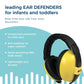 Banz Bubzee Baby Ear Defenders 0-2 Years - Loud Noise Canceling Baby Headphones & Toddler Ear Muffs, Size Adjustable