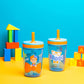 Zak Designs Blippi Kelso Toddler Cups For Travel or At Home, 15oz 2-Pack Durable Plastic Sippy Cups With Leak-Proof Design is Pe