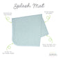 Bapronbaby Dino Friends Sage Splash Mat - Waterproof Catch-All For Under High Chairs, Floors, Tables, Playtime Or Arts & Crafts