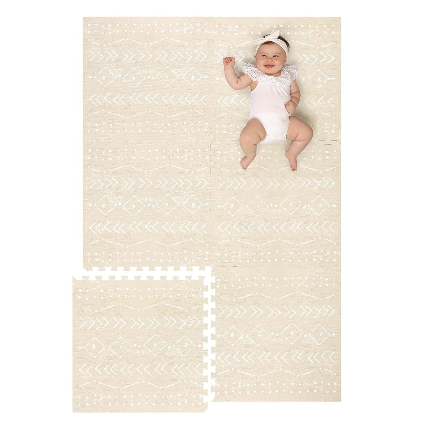 Lillefolk Baby Foam Play Mat - Baby Playmat | Tiles For Kids Interlocking Mat - Foam Baby Mat For Babies & Toddlers - Non Toxic