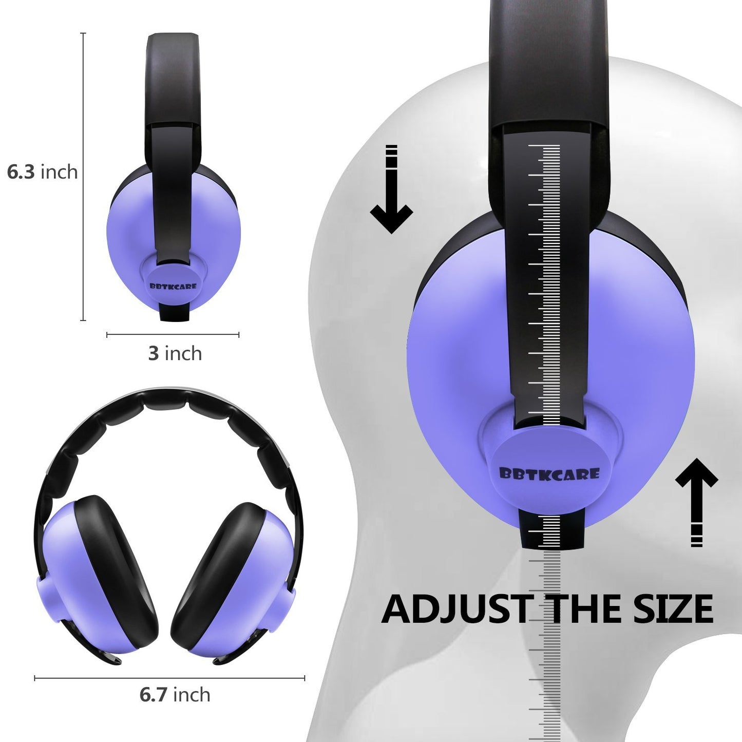 Bbtkcare Baby Ear Protection Noise Cancelling Headphones For Babies For 3 Months To 2 Years