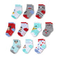 Abg Accessories Baby Girls & Boys Minnie 10-Pack Infant Sock, Mickey Mouse-Multicolor, 6-12 Months