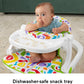Fisher-Price Portable Baby Chair Kick & Play Deluxe Sit-Me-Up Seat with Piano Learning Toy and Snack Tray for Infants to Toddler