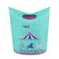 Kmd Kids Laundry Hamper, Collapsible Dirty Clothes Basket, Pop Up Bin For Baby, Nursery, Boys And Girls Bedroom Decor (Carousel)