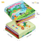 teytoy My First Soft Book, Nontoxic Fabric Baby Cloth Activity Crinkle Soft Books for Infants Boys and Girls Early Educational T