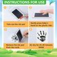 Jazb 6-Pack Baby Inkless Hand And Footprint Kit, Ink Pad Paw Print Kit For Dogs, Dog Nose Print Kit, Dog Paw Print Kit - Baby Fo