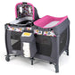 Baby Joy 5 In 1 Pack And Play, Portable Baby Playard W/Bassinet & Diaper Changing Table, Infant Nursery Center Pink Bassinet Wit