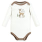 Hudson Baby Baby Girls Cotton Long-Sleeve Bodysuits And Toddler T Shirt Set, Forest Deer 5-Pack, 9-12 Months Us