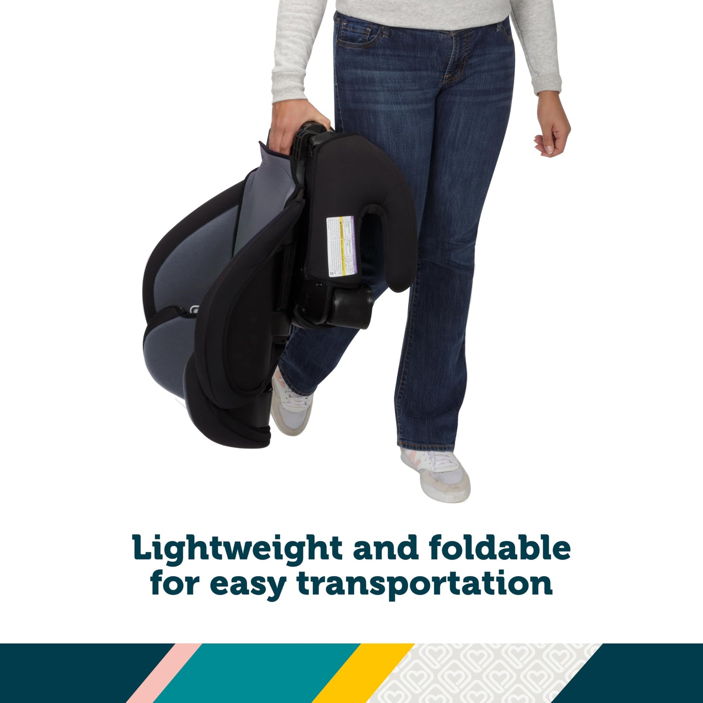 Safety 1?? Grow And Go 2-In-1 Belt-Positioning Booster Car Seat Featuring Comfortwings, Beach Wave