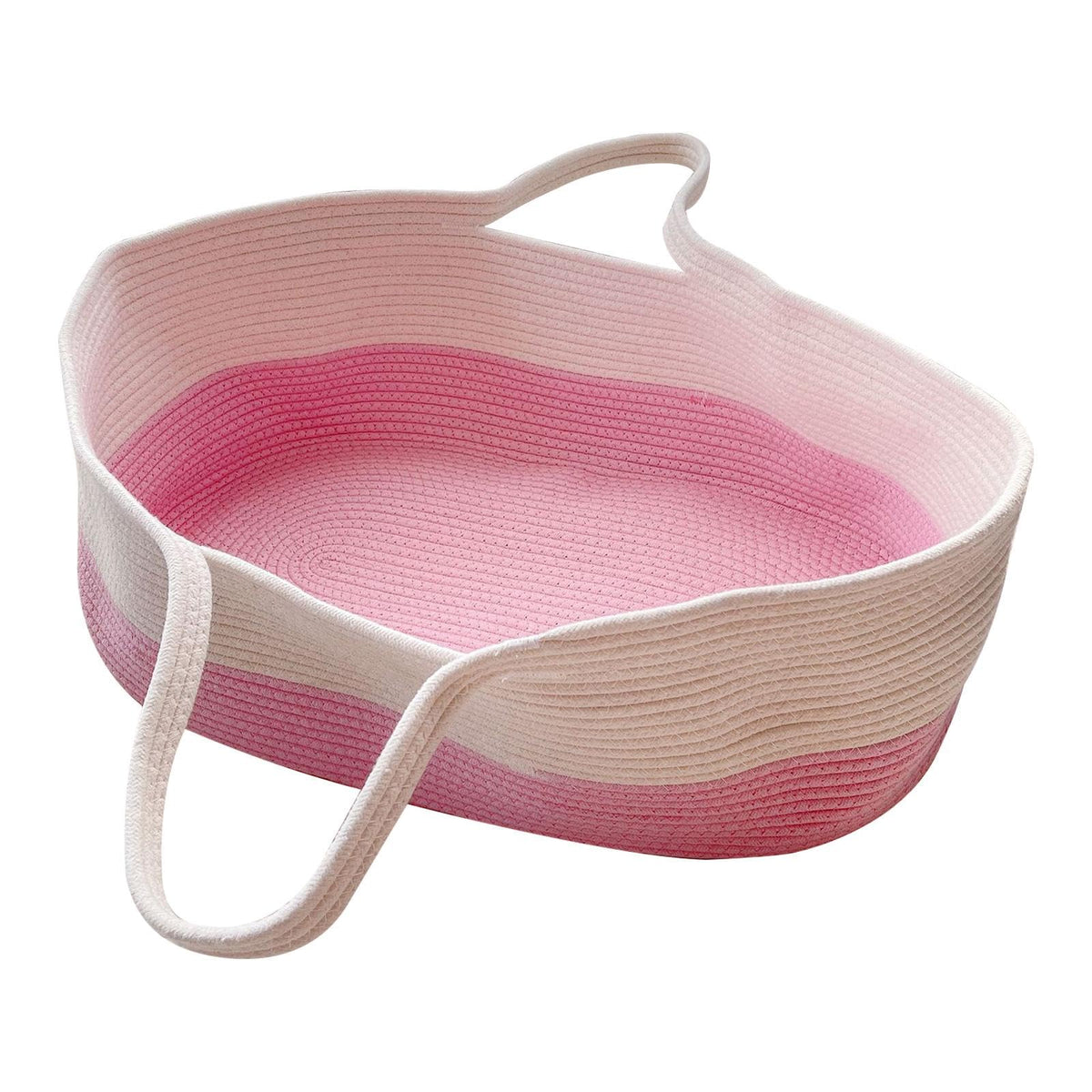 CALANDIS Baby Changing Basket Travel Crib for Newborn Parents Travel Travel Must Have Pink | Moses Baskets | Nursery Furniture