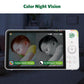 Leapfrog 2-Camera Color Night Vision Video Baby Monitor With 7' Hd 720P Display, Split Screen, 360 Pan & Tilt, 8X Zoom, Night L